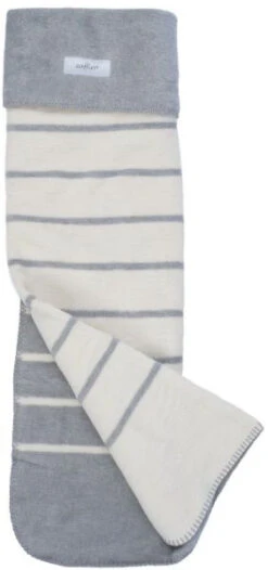 Zaffiro Grijs & Ecru Gestreept 75 X 100 Cm Wiegdeken 15083 -Baby Thuis Verkoop grijsecrustrepenlengte 4