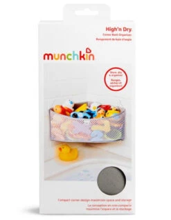 Munchkin High ’n Dry Bath Organizer Grey Badspeeltjes Houder 012511 -Baby Thuis Verkoop hoekbadopberger 3 1920x1920