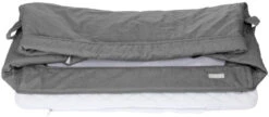 Babygo Together Grey Wieg Aan Bed 4601 -Baby Thuis Verkoop i no460 1 together fabric folded grey