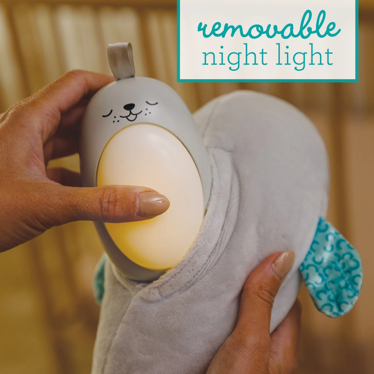 Infantino 3-in-1 Sounds & Lights Soothing Zeehond Nachtlampje BK-302032 5 Infantino 3-in-1 Sounds & Lights Soothing Zeehond Nachtlampje BK-302032 - Afbeelding 3
