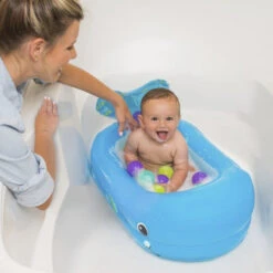 Infantino Whale Bubble Opblaasbaar Babybadje Bk-205016 -Baby Thuis Verkoop infantino whale bubble opblaasbaar badje bk 205016 2