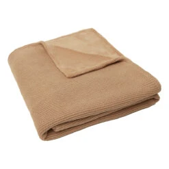 Jollein Basic Knit Biscuit / Fleece 75 X 100 Cm Wiegdeken 517-511-66072