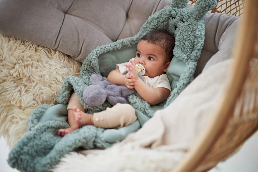 Jollein Bunny Ash Green Wikkeldeken 032-566-66018 8 Jollein Bunny Ash Green Wikkeldeken 032-566-66018 - Afbeelding 6