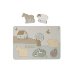 Jollein Farm Houten Puzzel 105-001-67021 -Baby Thuis Verkoop jollein farm houten puzzel 105 001 67021 2
