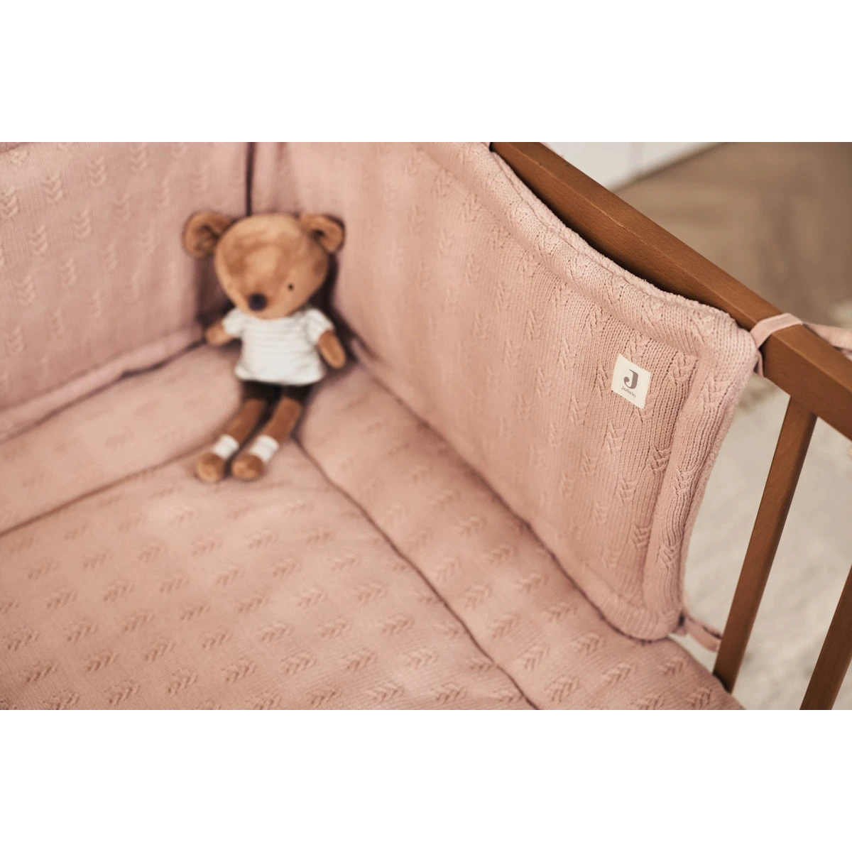 Jollein Grain Knit Wild Rose 30 X 180 Cm Bedbumper 004-895-67065 - Afbeelding 6