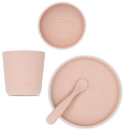 Jollein Pale Pink Siliconen Dinerset 705-007-00090 -Baby Thuis Verkoop jollein pale pink siliconen dinerset 705 007 00090 2