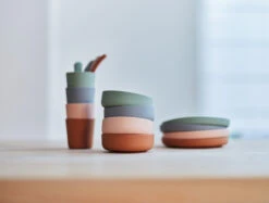 Jollein Ash Green Siliconen Dinerset 705-007-00095 -Baby Thuis Verkoop jollein siliconen dinerset 2