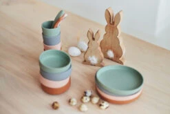 Jollein Ash Green Siliconen Dinerset 705-007-00095 -Baby Thuis Verkoop jollein siliconen dinerset 3