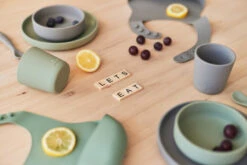 Jollein Ash Green Siliconen Dinerset 705-007-00095 -Baby Thuis Verkoop jollein siliconen dinerset 6