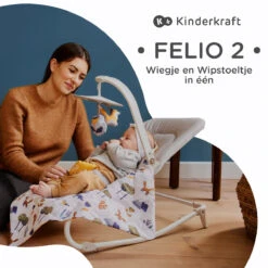 Kinderkraft Felio 2 Peony Rose Bouncer Wipstoel KBFELI20PNK0000 -Baby Thuis Verkoop kinderkraft felio 2 peony rose bouncer wipstoel kbfeli20pnk0000 10