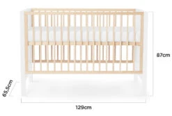 Kinderkraft Mia Wit Ledikant KKHMIAWHT0000 -Baby Thuis Verkoop kinderkraft mia grijs ledikant incl. matras kkhmiagry000m 13 2