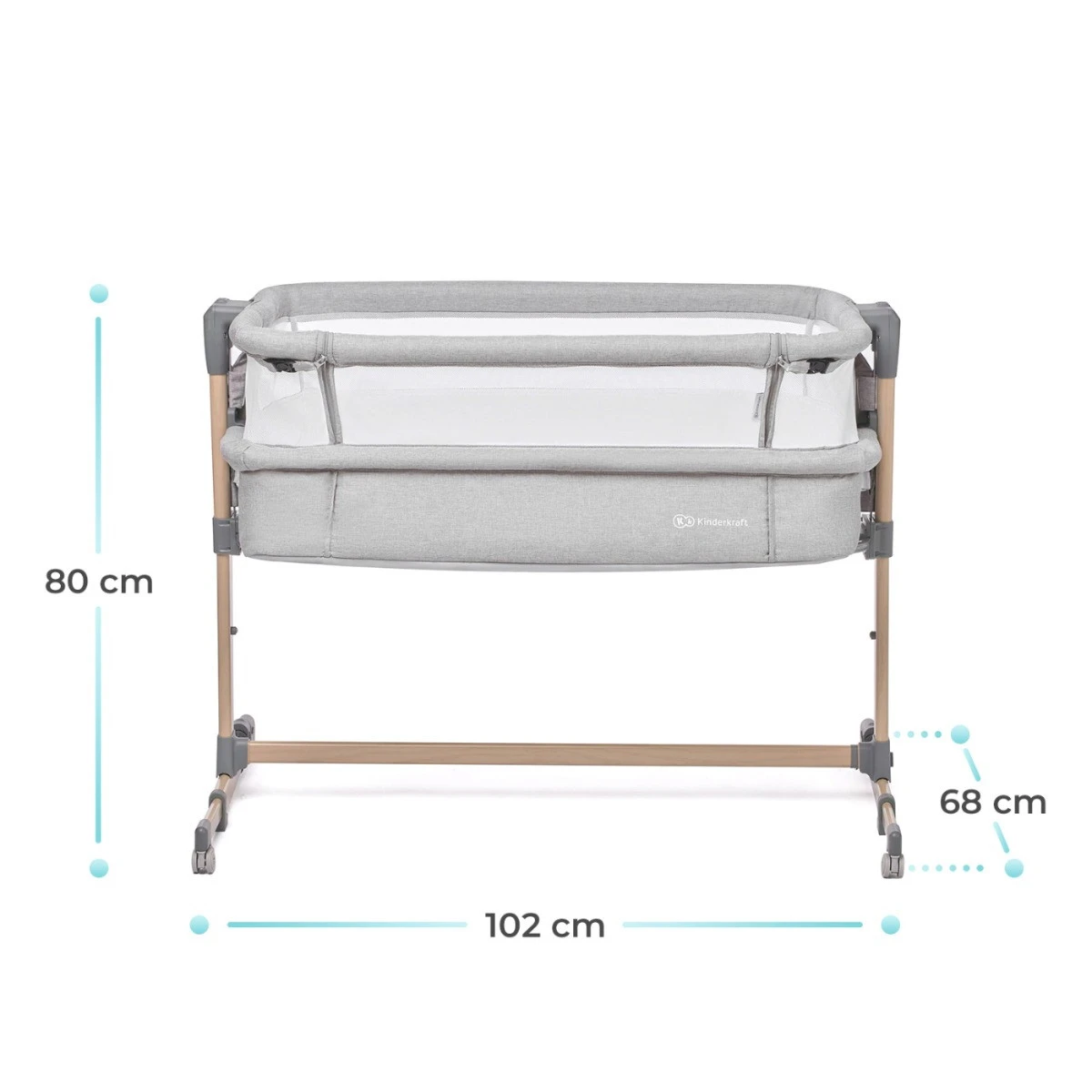 Kinderkraft Neste Air Grey Wieg Aan Bed KKLNEAIRGRY000 10 Kinderkraft Neste Air Grey Wieg Aan Bed KKLNEAIRGRY000 - Afbeelding 8