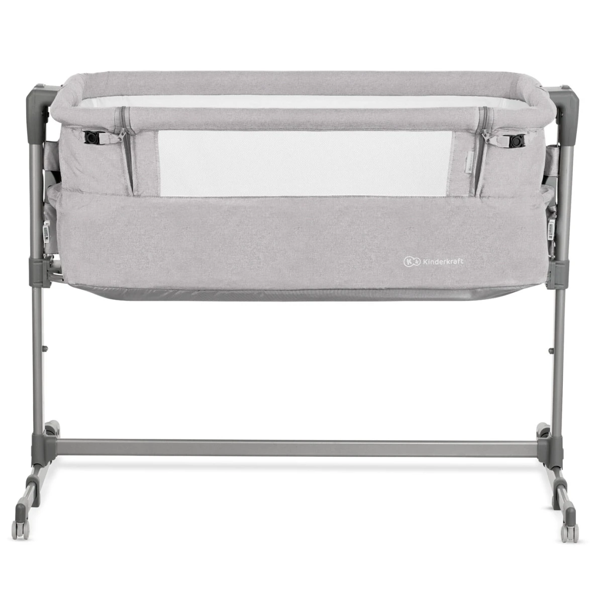 Kinderkraft Neste Up Grey Light Melange Wieg Aan Bed KKLNESTGRY000N 5 Kinderkraft Neste Up Grey Light Melange Wieg Aan Bed KKLNESTGRY000N - Afbeelding 3