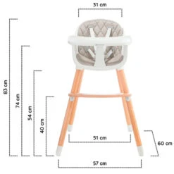 Kinderkraft Sienna Grey 2-in-1 Kinderstoel KKKSIENGRY0000 -Baby Thuis Verkoop kinderkraft sienna grey kinderstoel kkksiengry0000 12