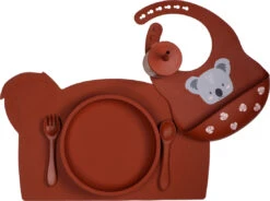 Tryco Dark Rust Siliconen Bord TR-392821 -Baby Thuis Verkoop koala dark rust silicone collection 01 4