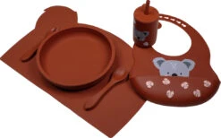 Tryco Dark Rust Siliconen Bord TR-392821 -Baby Thuis Verkoop koala dark rust silicone collection 02 3