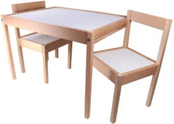 Kukka Wooden Set Tafel Met Stoeltjes KWS100 -Baby Thuis Verkoop kukka houten tafel met stoeltjes wks100 2 1