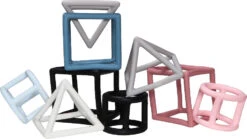 Label Label Roze 3 Stuks Geometrische Silicone Bijtringen LLST-15294 -Baby Thuis Verkoop label label 3 stuks geometrische silicone bijtringen 1