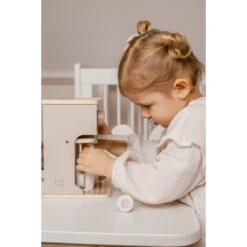 Label Label Nougat Houten Espresso Machine LLWT-37070 -Baby Thuis Verkoop label label nougat houten espresso 3