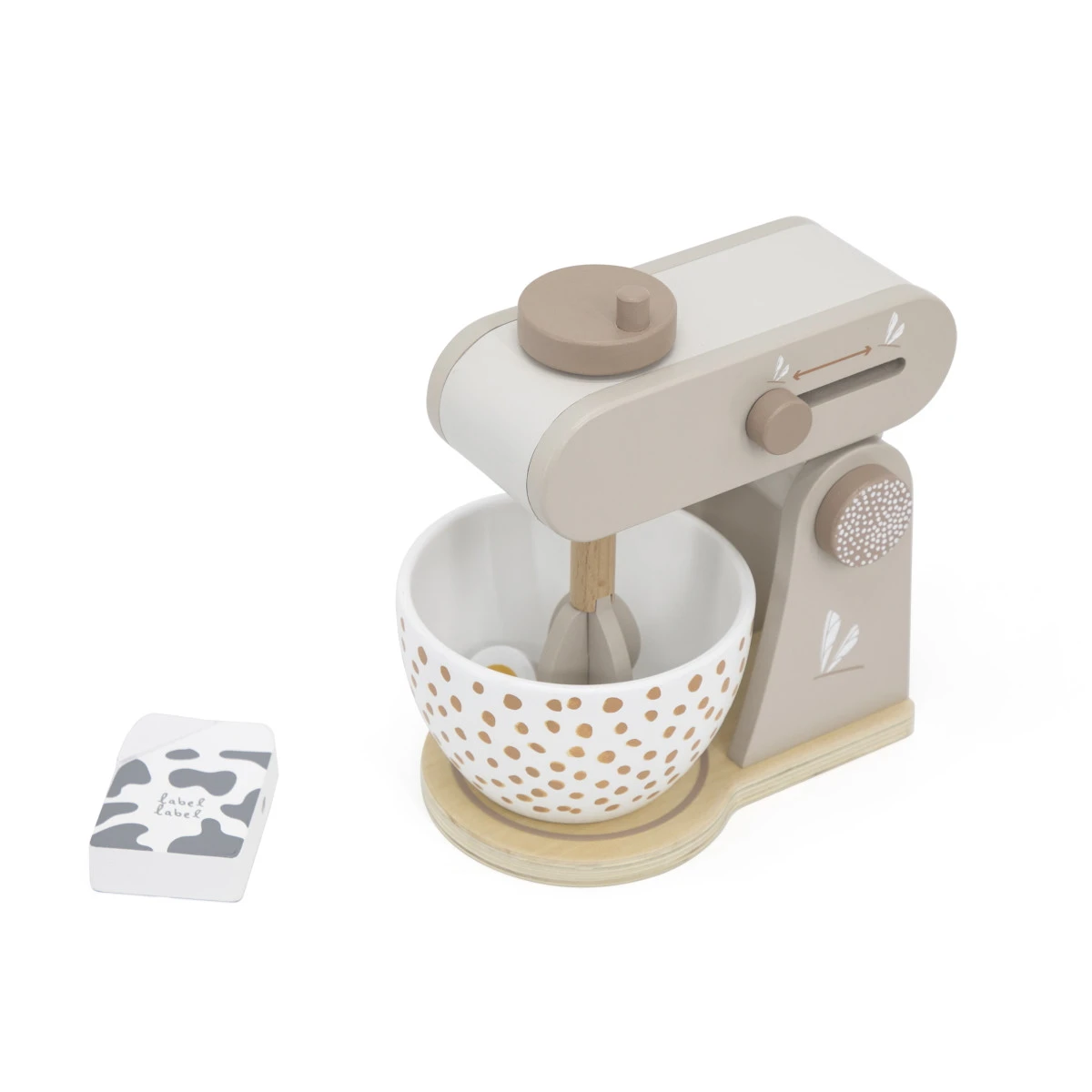 Label Label Nougat Houten Keukenmixer LLWT-37087 4 Label Label Nougat Houten Keukenmixer LLWT-37087 - Afbeelding 2