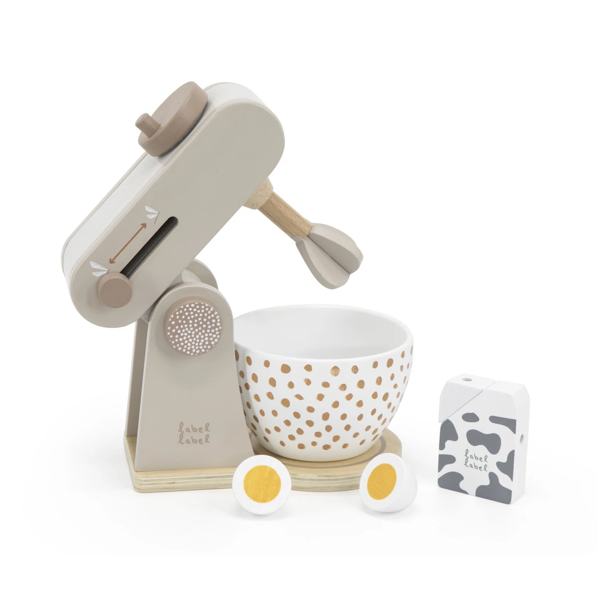 Label Label Nougat Houten Keukenmixer LLWT-37087 7 Label Label Nougat Houten Keukenmixer LLWT-37087 - Afbeelding 5