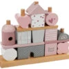 Label Label Roze Houten Blokken LLWT-25088 -Baby Thuis Verkoop label label roze houten blokken llwt 25088
