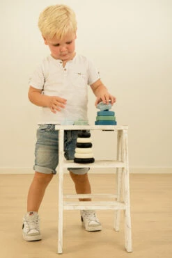 Label Label Zwart/Wit Silicone Stapeltoren LLST-15379 -Baby Thuis Verkoop label label silicone stapeltoren 4 2