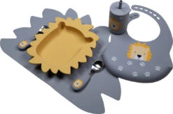 Tryco Lion Honey Gold Siliconen Bord TR-392815 -Baby Thuis Verkoop lion dusty blue silicone collection 04 3