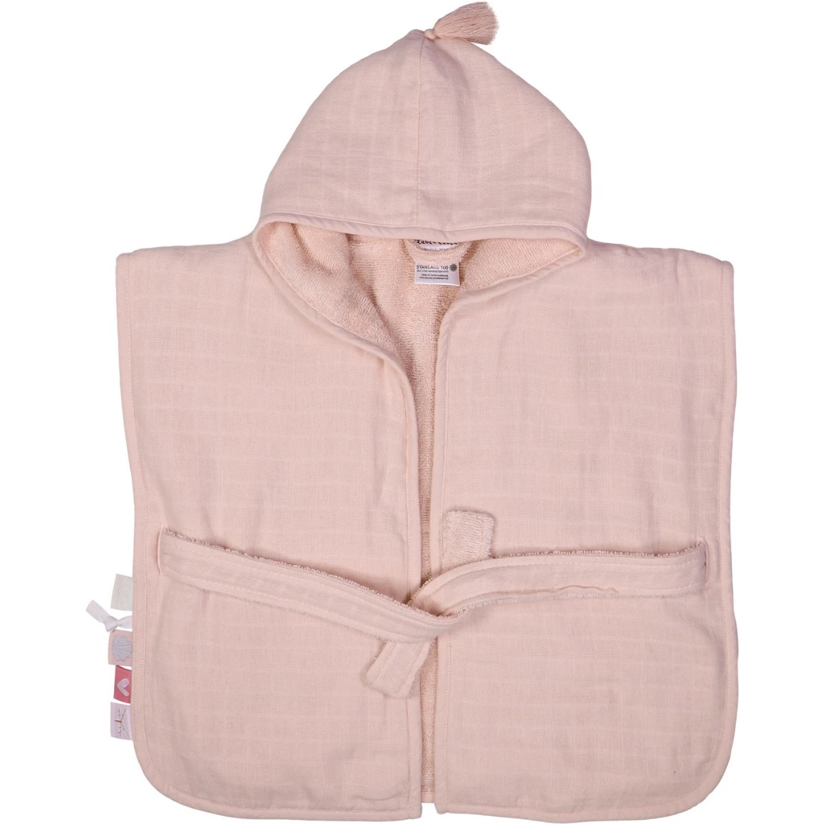 Label Label Blush Pink Badstof/Hydrofiel Badjas LLTT-934666 4 Label Label Blush Pink Badstof/Hydrofiel Badjas LLTT-934666 - Afbeelding 2