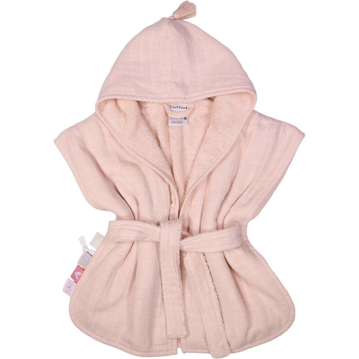 Label Label Blush Pink Badstof/Hydrofiel Badjas LLTT-934666 3 Label Label Blush Pink Badstof/Hydrofiel Badjas LLTT-934666