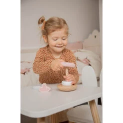 Label Label Roze Houten Tuimelring Piramide LLWT-25224 -Baby Thuis Verkoop llwt 25224 5420067925224 stacking rings balance pink 03