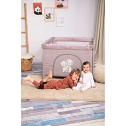 Lorelli Game Zone Cool Grey Pandas Inklapbare Box 1008014-2362 -Baby Thuis Verkoop lorelli game zone inklapbare box sfeer 1