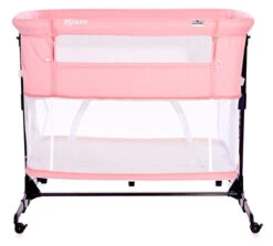 Lorelli Milano Pink 2-in-1 Wieg Aan Bed 1008044-0001 -Baby Thuis Verkoop lorelli milano pink 2 in 1 wieg aan bed 1008044 0001 4