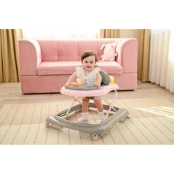 Lorelli My Buggy Bubblegum Loopstoeltje 1012042-0017 -Baby Thuis Verkoop lorelli my buggy loopstoeltje sfeer 1 2