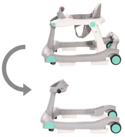 Lorelli Rider Pink & Grey 2-in-1 Loopstoeltje 1012039-0002 -Baby Thuis Verkoop lorelli rider grey white 2 in 1 loopstoeltje 1012039 0001 6 4 2