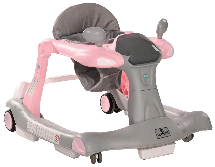 Lorelli Rider Pink & Grey 2-in-1 Loopstoeltje 1012039-0002