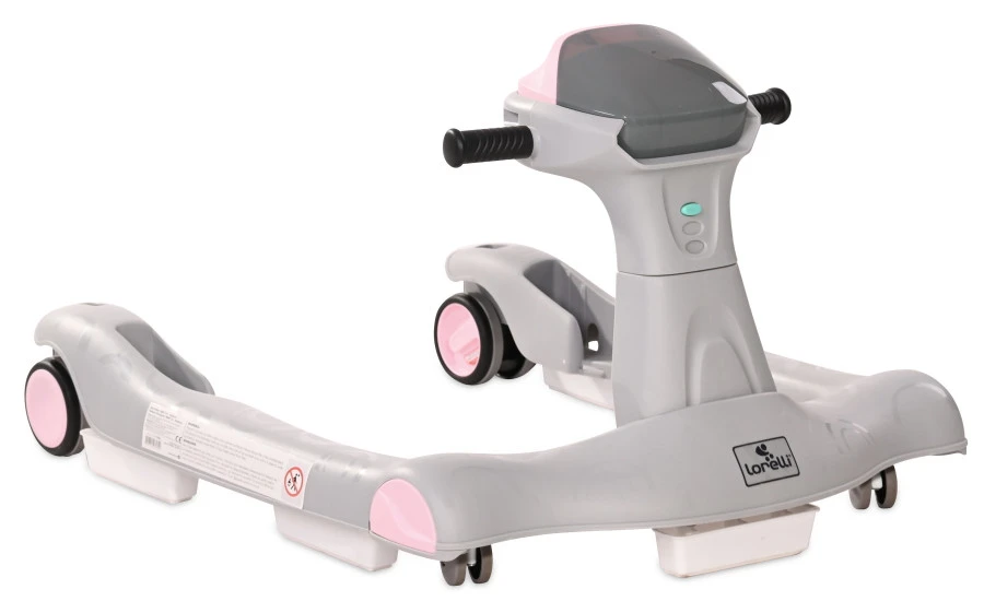 Lorelli Rider Pink & Grey 2-in-1 Loopstoeltje 1012039-0002 - Afbeelding 2