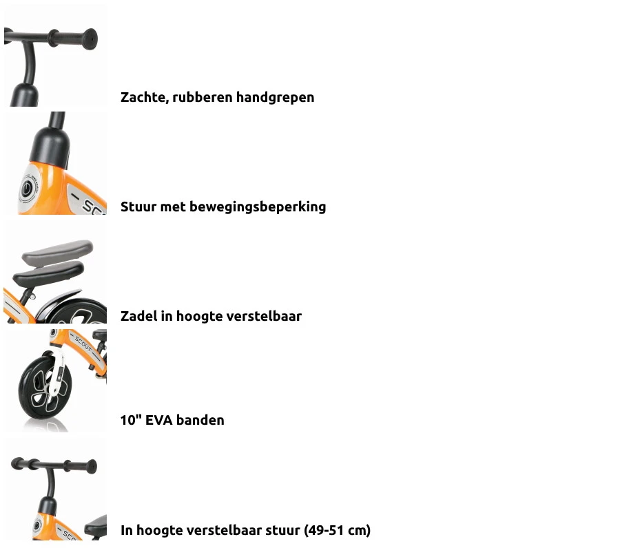 Lorelli Scout Pink Loopfiets 1041001-0022 7 Lorelli Scout Pink Loopfiets 1041001-0022 - Afbeelding 5