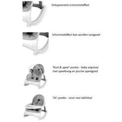 Lorelli Alex String Stars Baby Rocker Wipstoel 1011012-2150 -Baby Thuis Verkoop lorelli stars baby rocker 1 3