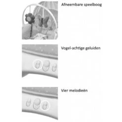 Lorelli Alex Frosty Green Stars Baby Rocker Wipstoel 1011012-2146 -Baby Thuis Verkoop lorelli stars baby rocker 3