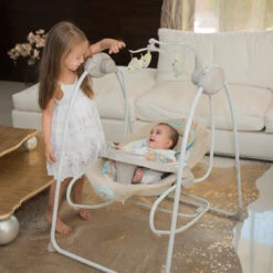 Lorelli Swing Tango String Stars Babyschommel En Wipstoel 1009007-2150 -Baby Thuis Verkoop lorelli swing tango stars babyschommel en wipstoel 1