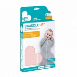 Love To Dream Swaddle Up 1.0 Dusty Pink Small 3-6 Kg Inbakerslaapzak L1001001DPKS -Baby Thuis Verkoop love to dream swaddle up 1.0 verpakking