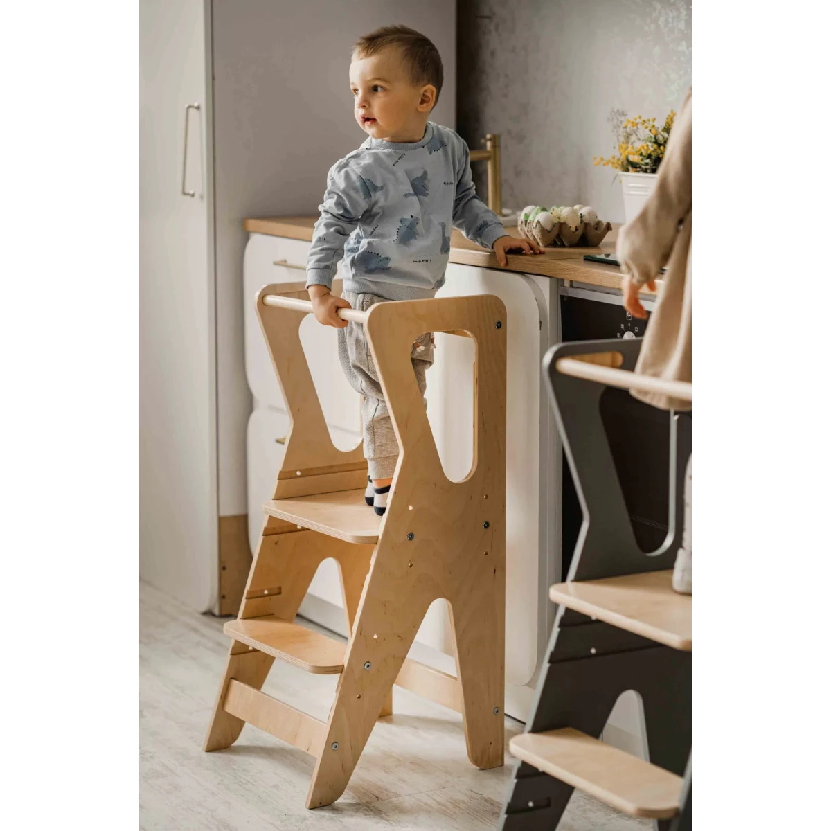 Luna Toys Nature Houten Leertoren Keukenhulp 9503009900 - Afbeelding 3