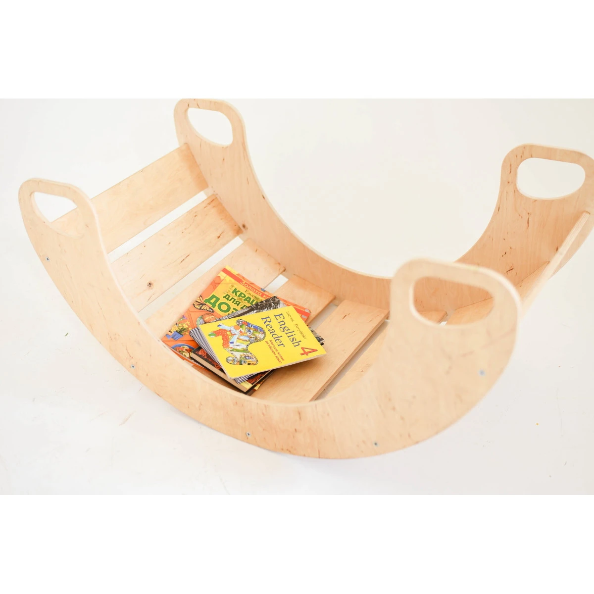 Luna Toys Naturel Houten Schommelstoel / Rocker LU-36899 4 Luna Toys Naturel Houten Schommelstoel / Rocker LU-36899 - Afbeelding 2
