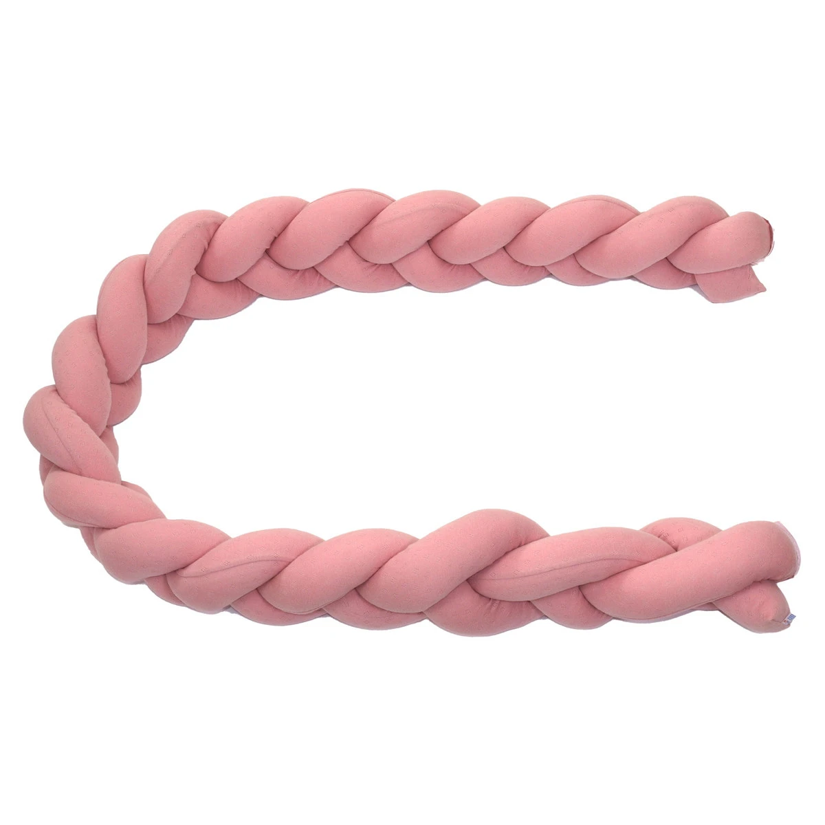 MamaLoes Amy Ajour Roze 210 Cm Braided Bedbumper 84268 4 MamaLoes Amy Ajour Roze 210 Cm Braided Bedbumper 84268 - Afbeelding 2