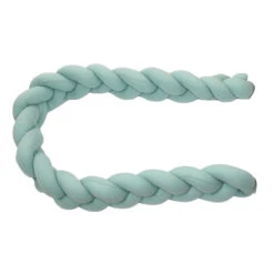 MamaLoes Amy Ajour Stonegreen 210 Cm Braided Bedbumper 84270 -Baby Thuis Verkoop mamaloes amy ajour stonegreen 210 cm braided bedbumper 84270 2
