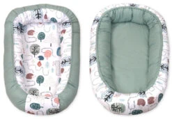 MamaLoes Amy Animal Forest Green Omkeerbaar Babynest 81899