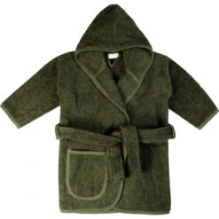 MamaLoes Badstof Groen 1-2jr Badjas ML010308 -Baby Thuis Verkoop mamaloes badstof groen 0 1jr badjas ml010307 03 1