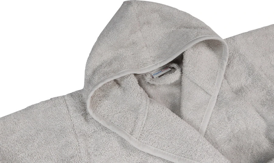 MamaLoes Badstof Light Grey 1-2jr Badjas ML5386 7 MamaLoes Badstof Light Grey 1-2jr Badjas ML5386 - Afbeelding 5