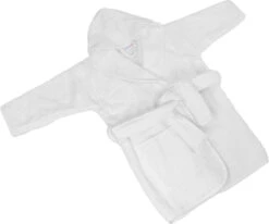 MamaLoes Badstof White 1-2jr Badjas ML5388 -Baby Thuis Verkoop mamaloes badstof white 1 2jr badjas ml5388 05 1